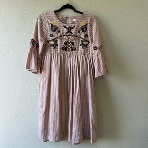 green emerald velvet dress Kendra Embroidered Dress